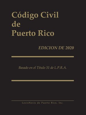 cover image of Código Civil de Puerto Rico